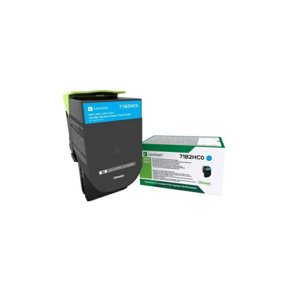 Lexmark CS417/CX417/CS517/CX517 Cyan Cartucho de Toner Original - 71B2HC0/71B0H20