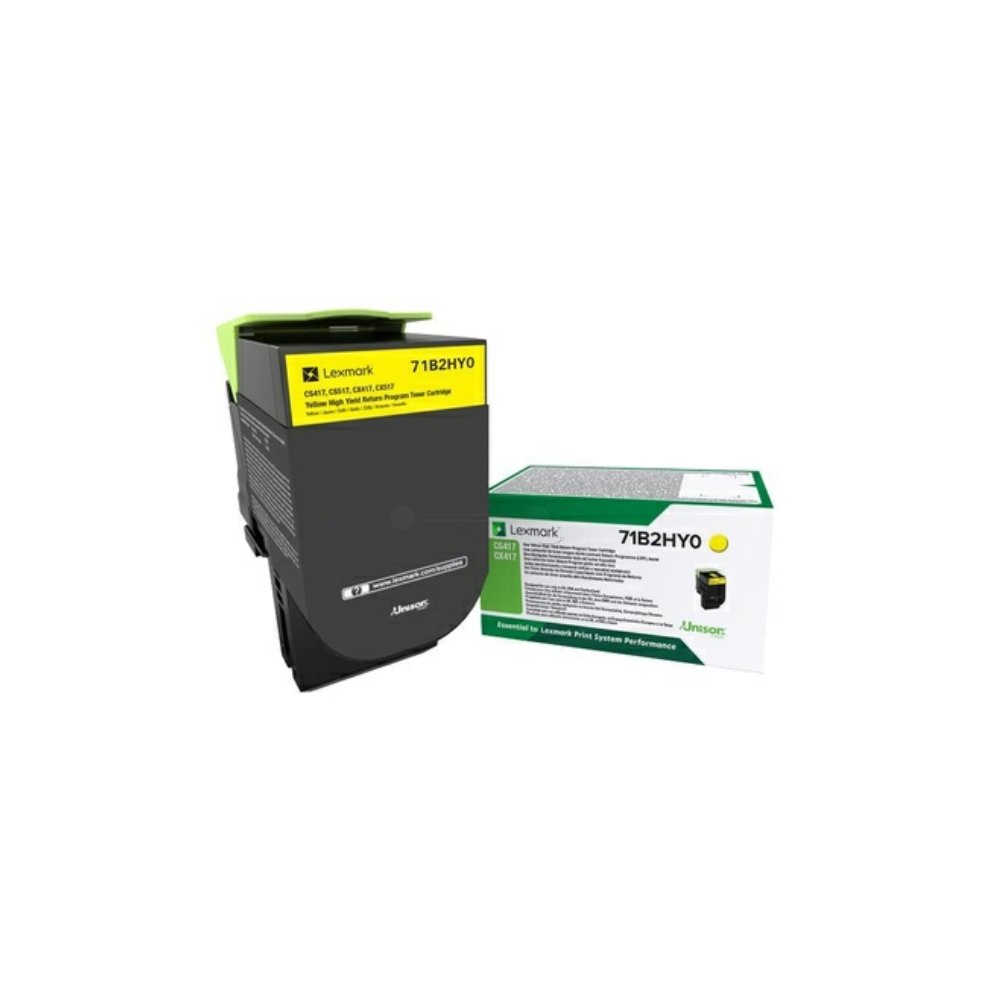 Lexmark CS417/CX417/CS517/CX517 Amarillo Cartucho de Toner Original - 71B2HY0/71B0H40