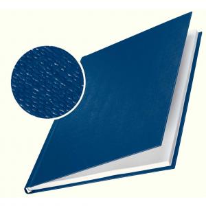 Leitz Pack de 10 Tapas Rigidas Impressbind 3,5mm - Capacidad para 15-35 Hojas A4 - Encuadernacion de Alta Calidad - Superficie de Lino Lacada - Papel Blanco sin Acido - Color Azul
