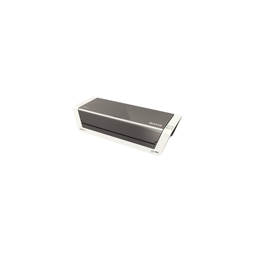 Leitz Plastificadora A3 Ilam Touch 2 - Sensor Inteligente - Alta Velocidad (1.000 Mm/Min) - Blanco Brillante / Antracita - Tecnologia de Sensor Inteligente - Grosor de 80 a 250 Micras - Kit de Iniciacion Gratuito - Certificacion Gs