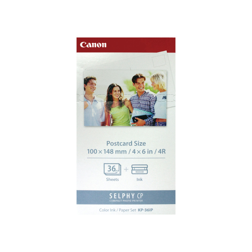 Canon KP-36IP Pack de Tinta Original y 36 Hojas Papel Fotografico, 100x148 mm - 7737A001