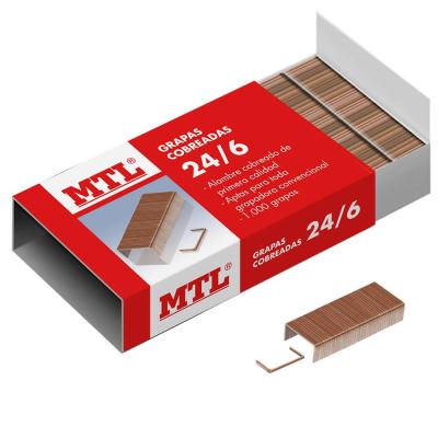 Dohe Caja de 1000 Grapas 24/6 Cobreadas