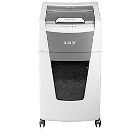 Leitz IQ 300 Autofeed P5 Destructora de Papel Automatica Micro Corte P-5 - Autoalimentacion 300 Hojas, Manual 8 Hojas - Papelera de 60L - Color Blanco/Gris