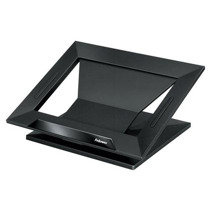 Fellowes Designer Suites Soporte para Portatil - Altura Ajustable en 4 Posiciones - Angulo de Inclinacion 30º - Base Antideslizante - Color Negro