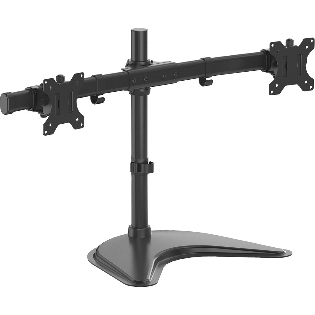 Fellowes Professional Series Peana para Monitor Doble - Gestion de Cables Integrada - Hasta 30" y 8 kg - Color Negro