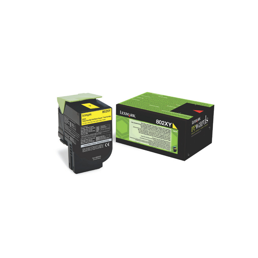 Lexmark CX510 Amarillo Cartucho de Toner Original - 80C2XY0/80C2XYE/80C0X40/802XY