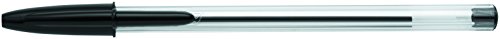 Bic Cristal Original Pack de 10 Boligrafos de Bola - Punta Redonda de 1.0mm - Trazo 0.4mm - Tinta con Base de Aceite - Color Negro
