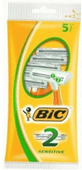 Bic Sensitive 2 Pack de 5 Maquinillas de Afeitar Desechables de 2 Hojas