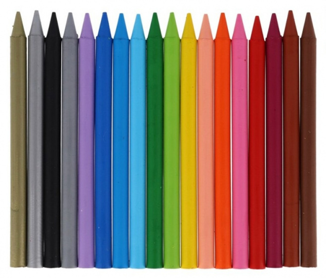 Bic Kids Plastidecor Caja de 18 Lapices de Cera - Extraresistentes - Facil de Sacar Punta - No Mancha