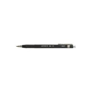 Bic Criterium Portaminas 2mm HB con Goma - Punta Retractil - Clip Metalico - Cuerpo de Color Negro