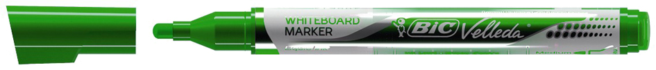 Bic Velleda Liquid Ink Marcador para Pizarra - Punta Media - Trazo 2.3mm - Tinta Liquida con Base de Alcohol - Color Rojo