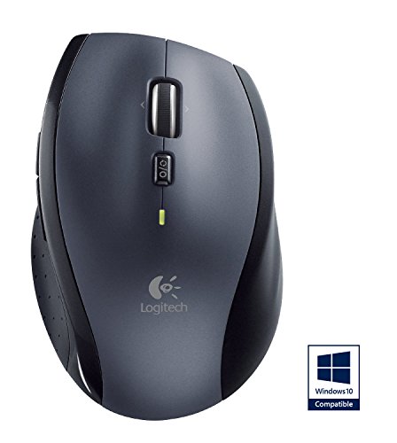 Logitech M705 Marathon Raton Laser Inalambrico 1000dpi - 7 Botones - Uso Diestro - Color Gris