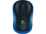 Logitech M185 Raton Inalambrico 1000dpi - 3 Botones - Uso Ambidiestro - Color Negro/Azul