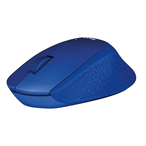 Logitech M330 Silent Plus Raton Inalambrico 1000dpi - Silencioso - 3 Botones - Uso Diestro - Color Azul