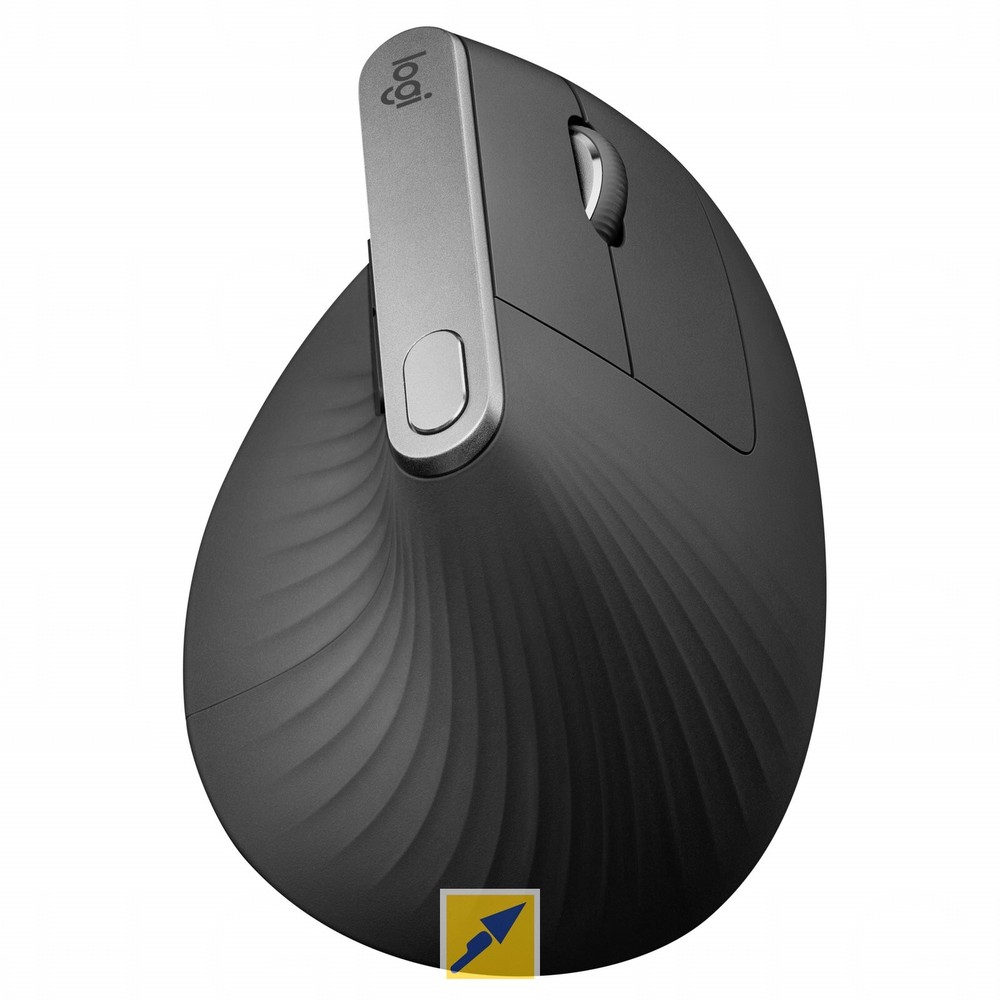 Logitech MX Vertical Raton Ergonomico Avanzado 4000dpi - Angulo Vertical de 57º - 4 Botones Programables - Uso Diestro - Color Negro