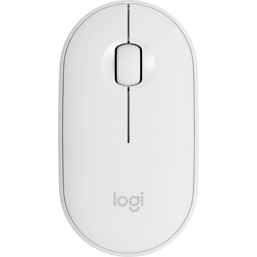 Logitech Pebble M350 Raton Inalambrico USB 1000dpi - 3 Botones - Uso Ambidiestro - Color Blanco