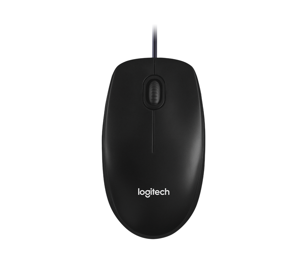 Logitech M100 Raton USB 1000dpi - 3 Botones - Uso Ambidiestro - Cable de 1.80m - Color Negro