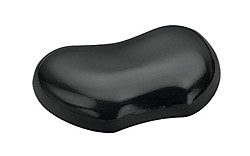Fellowes Crystal Reposamuñecas Flexible de Gel - Resistente a las Manchas - Color Negro