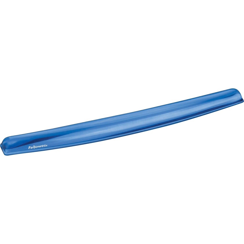 Fellowes Crystal Reposamuñecas para Teclado de Gel - Resistente a las Manchas - Base Antideslizante - Color Azul