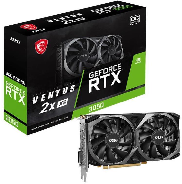 MSI GeForce RTX 3050 Tarjeta Grafica VENTUS 2X XS OC 8GB GDDR6