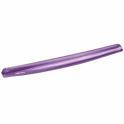 Fellowes Crystal Reposamuñecas Flexible de Gel para Teclado - Resistente a las Manchas - Color Violeta