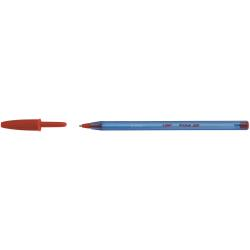 Bic Cristal Soft Boligrafos de Bola - Punta Media de 1.2mm - Trazo 0.45mm - Escritura mas Fluida - Color Rojo