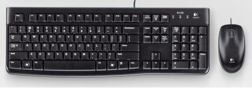 Logitech MK120 Pack USB Teclado + Raton 1000dpi 3 Botones - Uso Ambidiestro - Portugues