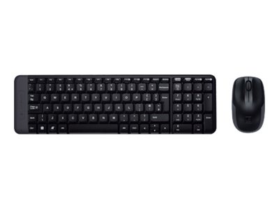 Logitech MK220 Pack Inalambrico Teclado K220 + Raton M150 3 Botones - Uso Ambidiestro - Color Negro