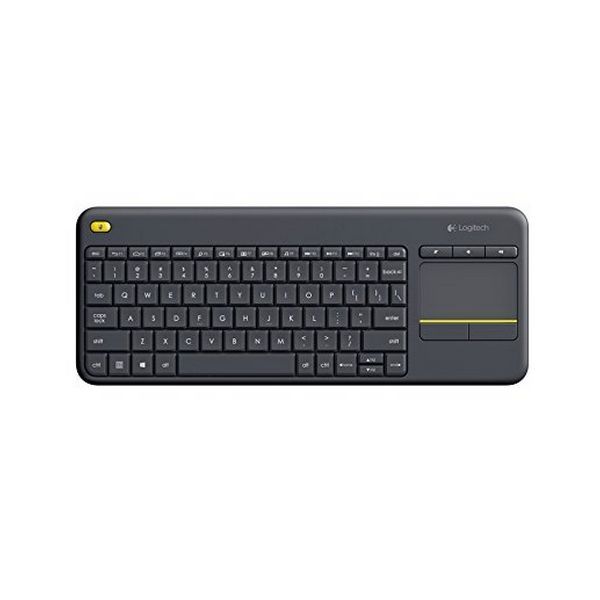 Logitech K400 Plus Teclado Inalambrico Touchpad - PC, TV - Color Negro