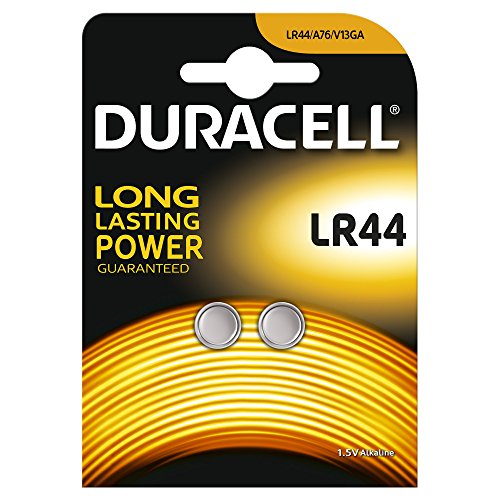 Duracell Pilas Alcalinas de Boton LR44 76A/A76/V13GA 1.5V - 2 Unidades