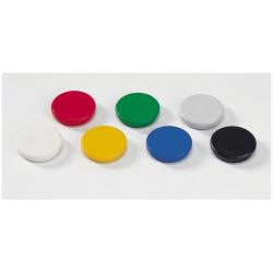 Dahle 95532 Pack de 10 Imanes para Pizarra Blanca - Diametro de 32mm - Color Negro