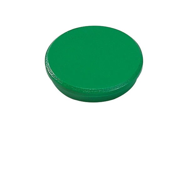 Dahle 95532 Pack de 10 Imanes para Pizarra Blanca - Diametro de 32mm - Color Verde