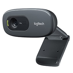 Logitech C270 Webcam HD 720p - 3Mpx - USB 2.0 - Microfono Integrado - Angulo de Vision 60º - Enfoque Fijo - Cable de 1.50 - Color Negro