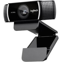 Logitech C922 Pro Stream Webcam Full HD 1080p USB - Microfonos Integrados - Tripode de Mesa - Cable de 1.50m - Color Negro