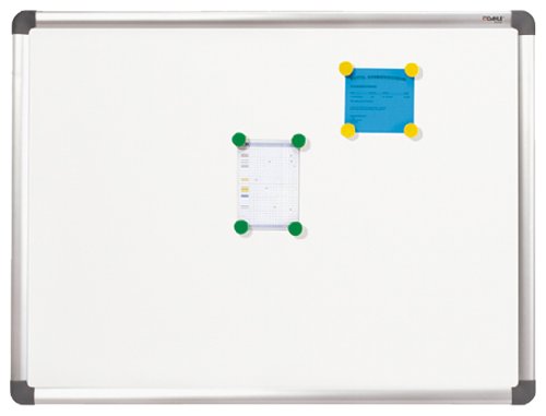 Dahle Professional Board Pizarra Blanca Esmaltada Magnetica 900x600mm - Marco de Aluminio - Bandeja para Rotuladores