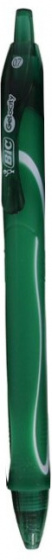 Bic Gel-Ocity Quick Dry Boligrafo Retractil - Punta Media de 0.7mm - Tinta de Gel - Secado Ultra Rapido - No Mancha el Papel - Color Verde