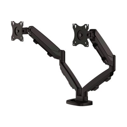 Fellowes Eppa Brazo para Monitor Doble - Hasta 39" y 8kg - Ajustable con Muelle de Gas - Sistema de Gestion de Cables - Color Negro