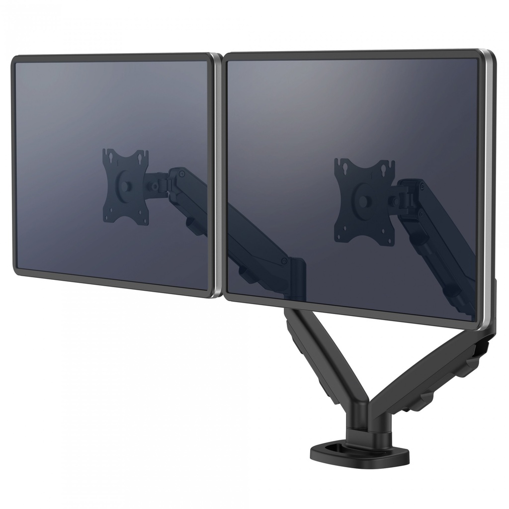 Fellowes Eppa Kit de Conversion para Monitor Doble - Hasta 39" y 8kg - Ajustable con Muelle de Gas - Color Negro