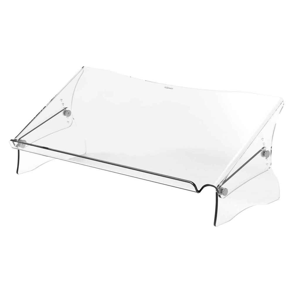Fellowes Clarity Soporte y Atril de Documentos - Espacio Interior para Complementos - Formatos de Papel A4, A3 - Hasta 6kg - Color Transportes