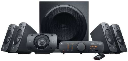 Logitech Z906 Sistema de Altavoces 5.1 THX 1000W - Subwoofer 165W - Dolby & DTS - Mando a Distancia - Color Negro