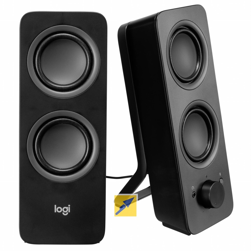 Logitech Z207 Altavoces 2.0 Bluetooth - 10W - Sonido Estereo - Entrada Jack 3.5 mm - Color Negro