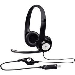 Logitech H390 Auriculares con Microfono Plegable USB - Diadema Ajustable - Almohadillas Acolchadas - Controles en Cable - Cable de 2.33m - Color Negro