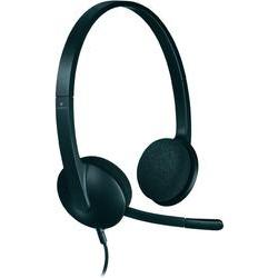 Logitech H340 Auriculares con Microfono USB - Microfono Plegable - Diadema Ajustable - Almohadillas Acolchadas - Cable de 1.80m - Color Negro