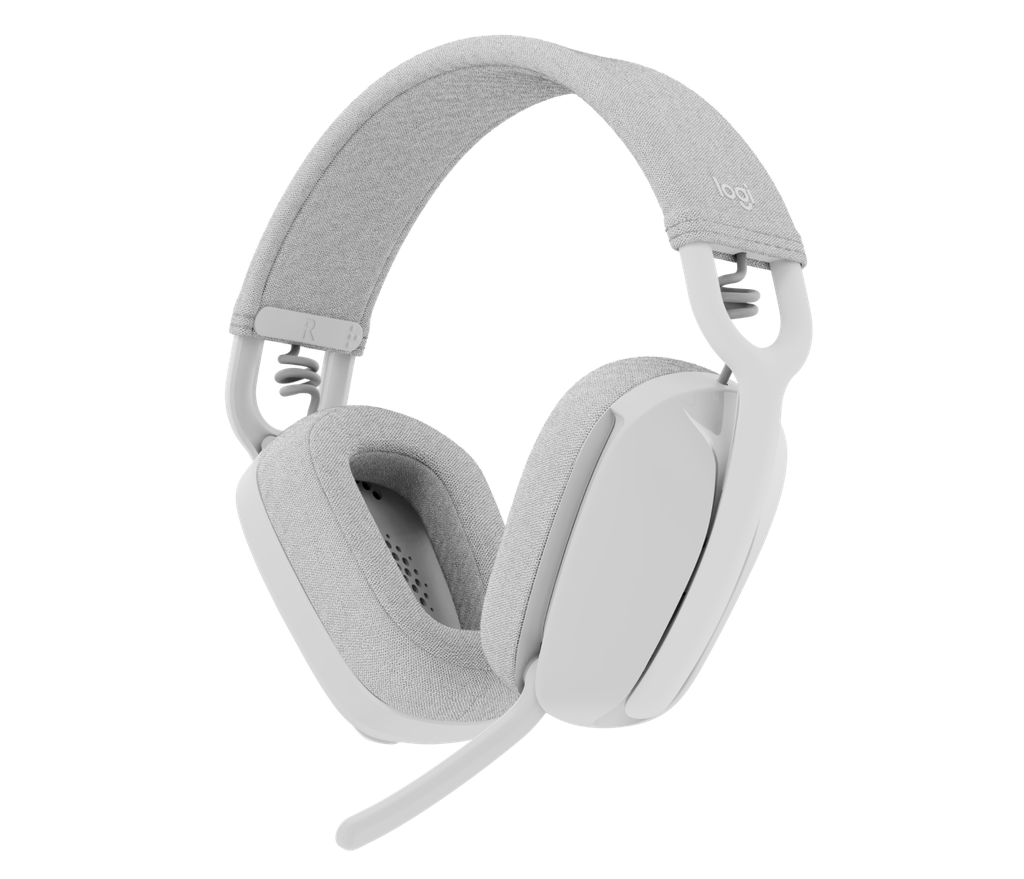 Logitech Zone Vibe 100 Auriculares Inalambricos - Bluetooth 5.2 - Alcance 30 metros - 2 Microfonos - Color Blanco Crudo