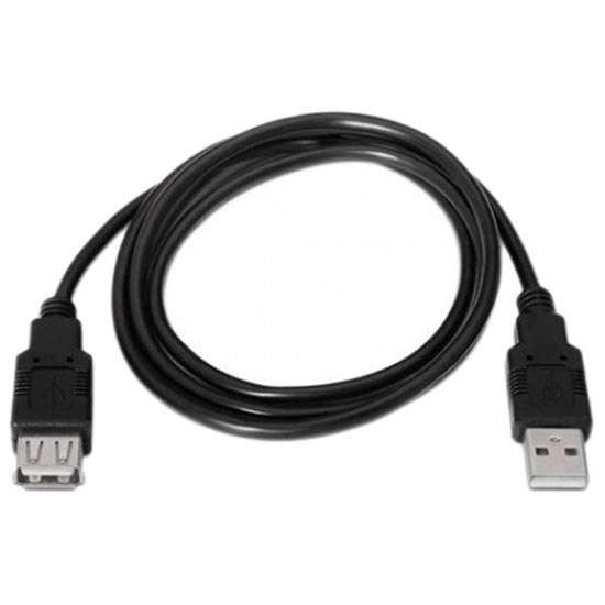 Aisens Cable Extension USB 2.0 - Tipo A Macho a Tipo A Hembra - 1.0m - Color Negro