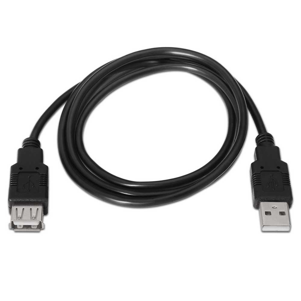 Aisens Cable Extension USB 2.0 - Tipo A Macho a Tipo A Hembra - 1.8m - Color Negro