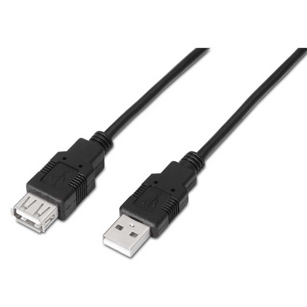 Aisens Cable Extension USB 2.0 - Tipo A Macho a Tipo A Hembra - 3.0m - Color Negro