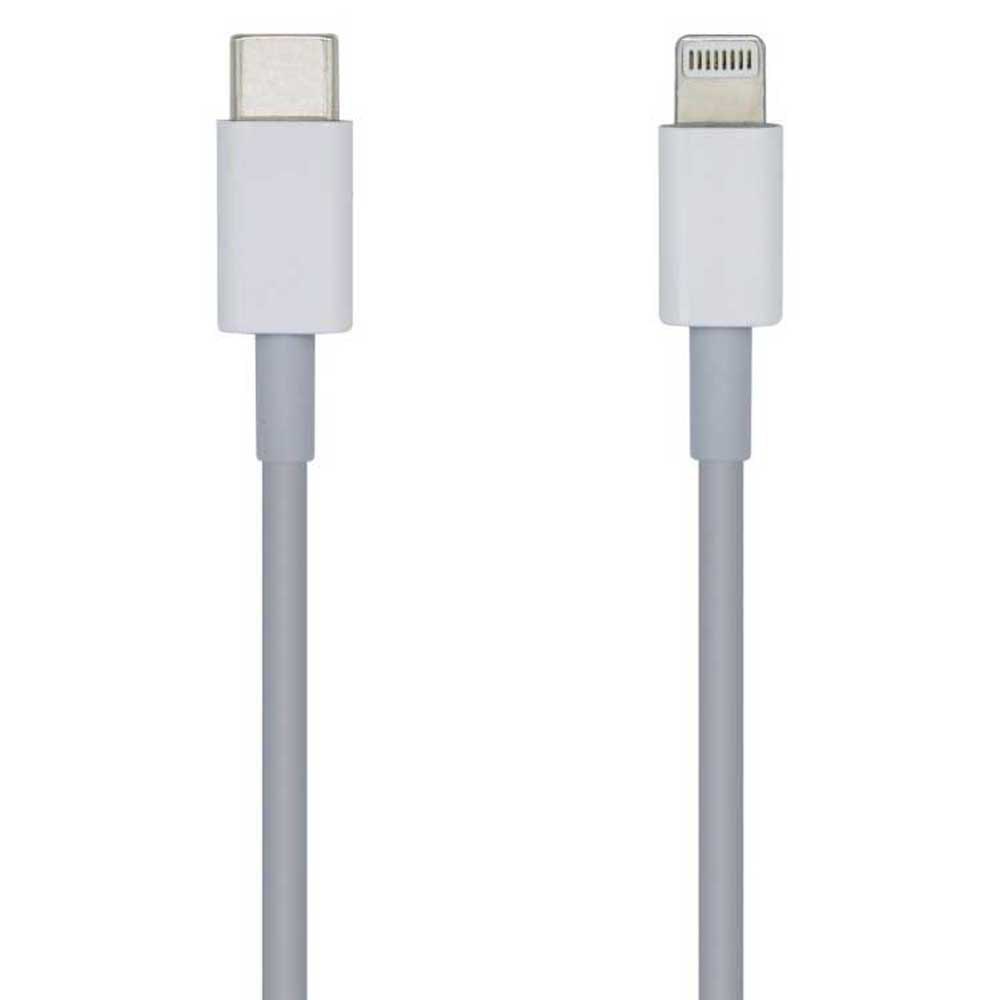 Aisens Cable Lightning a USB-C USB 2.0 - Lightning/M-USB-C/M - 20cm - Color Blanco