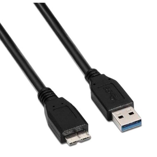 Aisens Cable USB 3.0 - Tipo A Macho a Micro B Macho - 1.0m - Color Negro