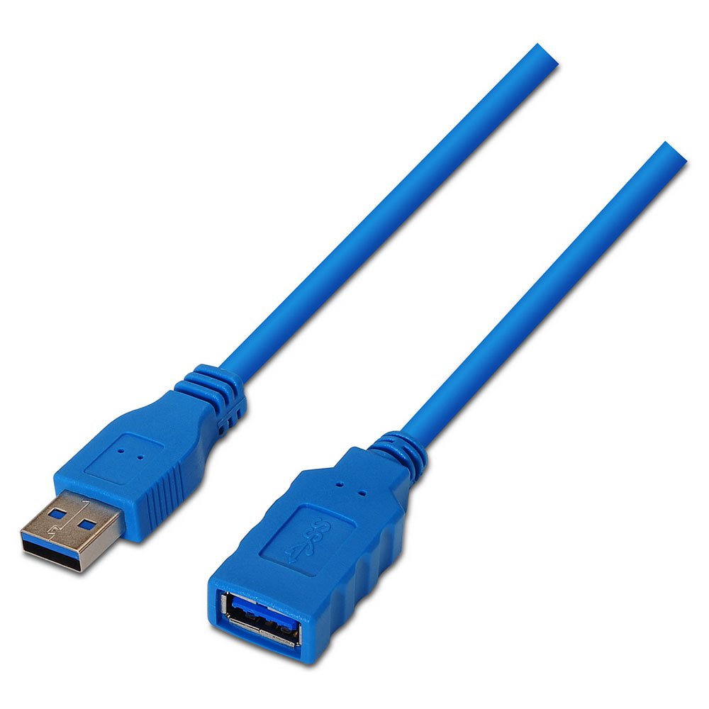 Aisens Cable Extension USB 3.0 - Tipo A Macho a A Hembra - 2.0m - Color Azul